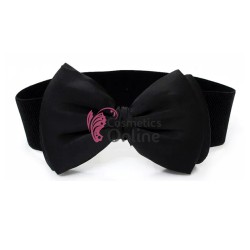 Centura eleganta din elastic cu  funda BLT060AA Neagra - HandMade 